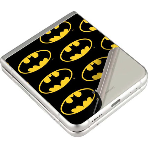 DC Comics Batman Logo Pattern Galaxy Z Flip3 5G Skin